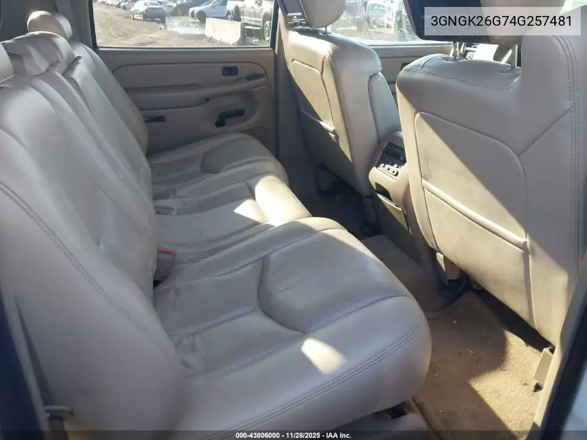 2004 Chevrolet Suburban 2500 Lt VIN: 3GNGK26G74G257481 Lot: 43806000