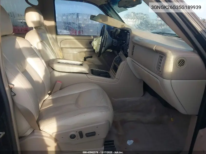 3GNGK26G35G189939 2005 Chevrolet Suburban 2500 Lt