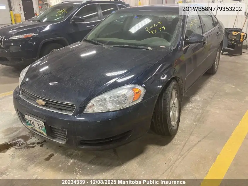 2G1WB58N779353202 2007 Chevrolet Impala Ls V6