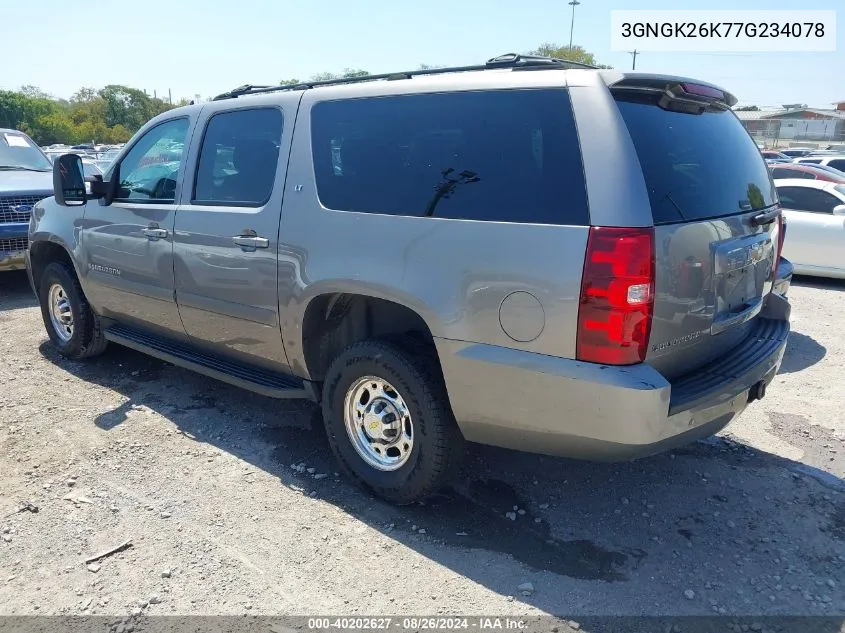 3GNGK26K77G234078 2007 Chevrolet Suburban 2500 Lt