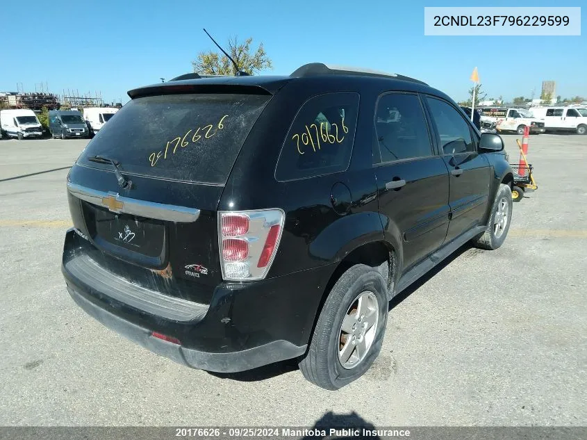 2CNDL23F796229599 2009 Chevrolet Equinox Ls V6