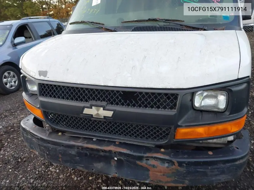 1GCFG15X791111914 2009 Chevrolet Express 1500 Work Van
