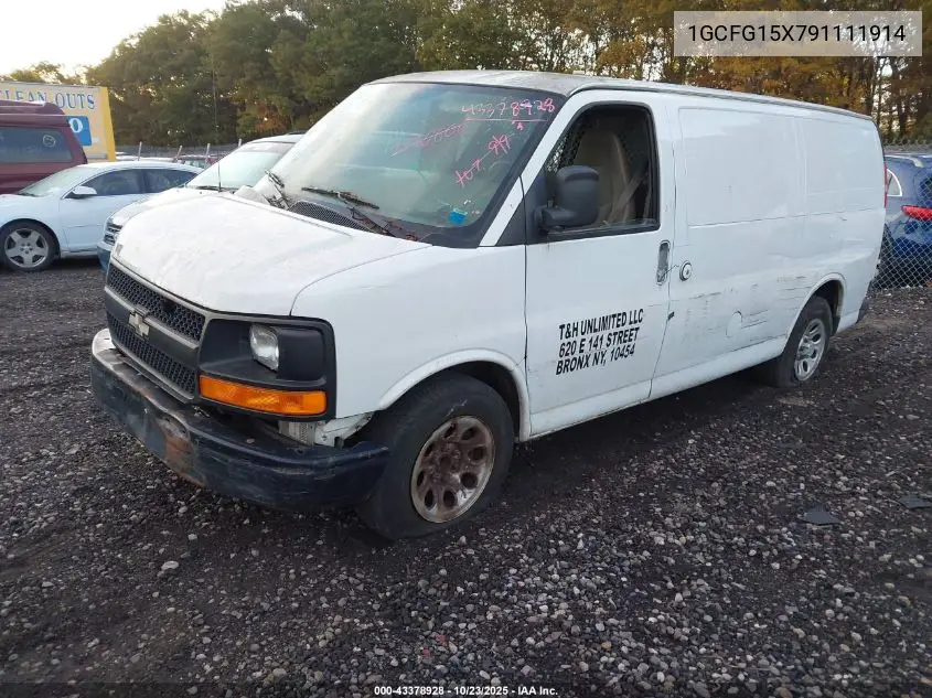 1GCFG15X791111914 2009 Chevrolet Express 1500 Work Van