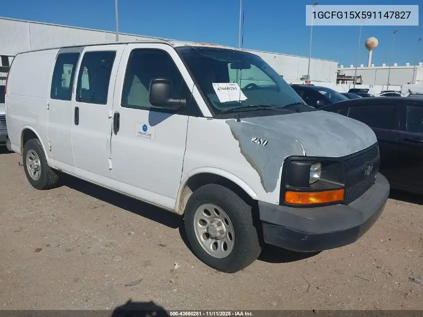 1GCFG15X591147827 2009 Chevrolet Express 1500 Work Van