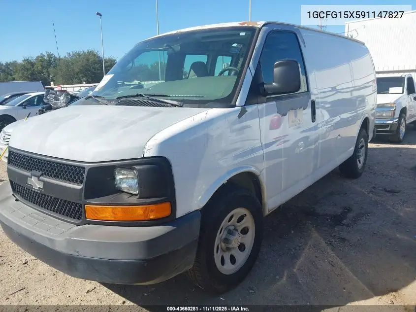 1GCFG15X591147827 2009 Chevrolet Express 1500 Work Van