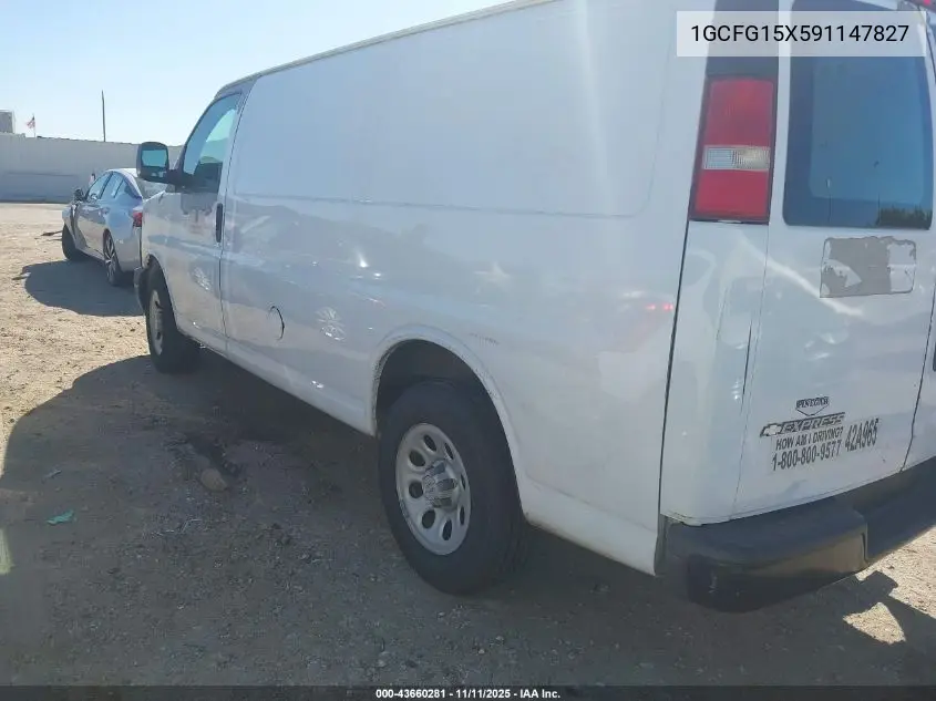 1GCFG15X591147827 2009 Chevrolet Express 1500 Work Van