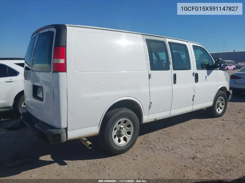 1GCFG15X591147827 2009 Chevrolet Express 1500 Work Van