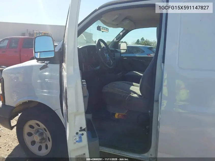 1GCFG15X591147827 2009 Chevrolet Express 1500 Work Van