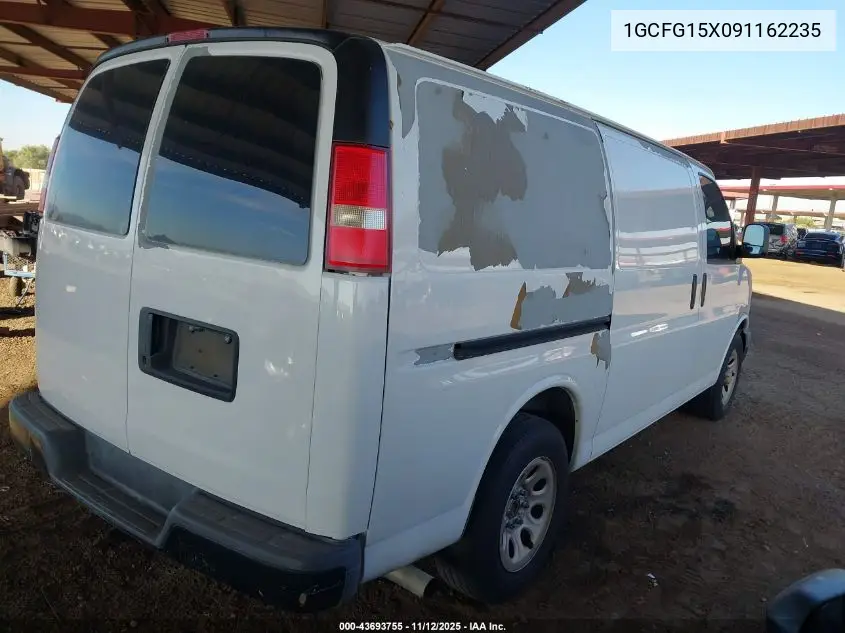 1GCFG15X091162235 2009 Chevrolet Express 1500 Work Van