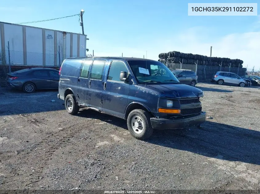1GCHG35K291102272 2009 Chevrolet Express 3500 Work Van