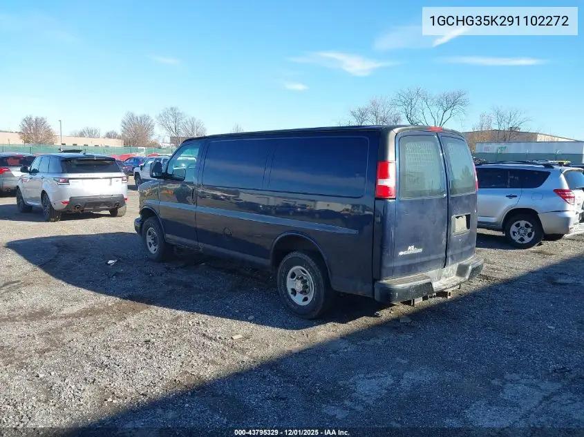 1GCHG35K291102272 2009 Chevrolet Express 3500 Work Van