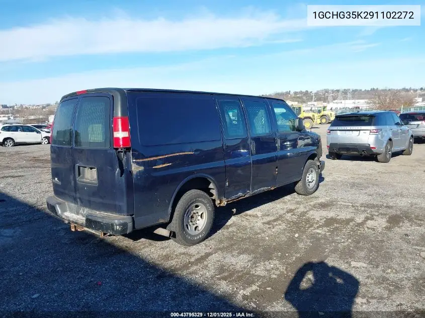 1GCHG35K291102272 2009 Chevrolet Express 3500 Work Van