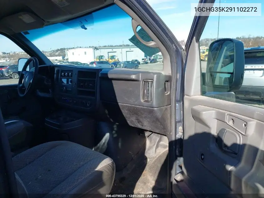 1GCHG35K291102272 2009 Chevrolet Express 3500 Work Van