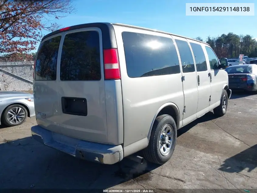 1GNFG154291148138 2009 Chevrolet Express 1500 Ls