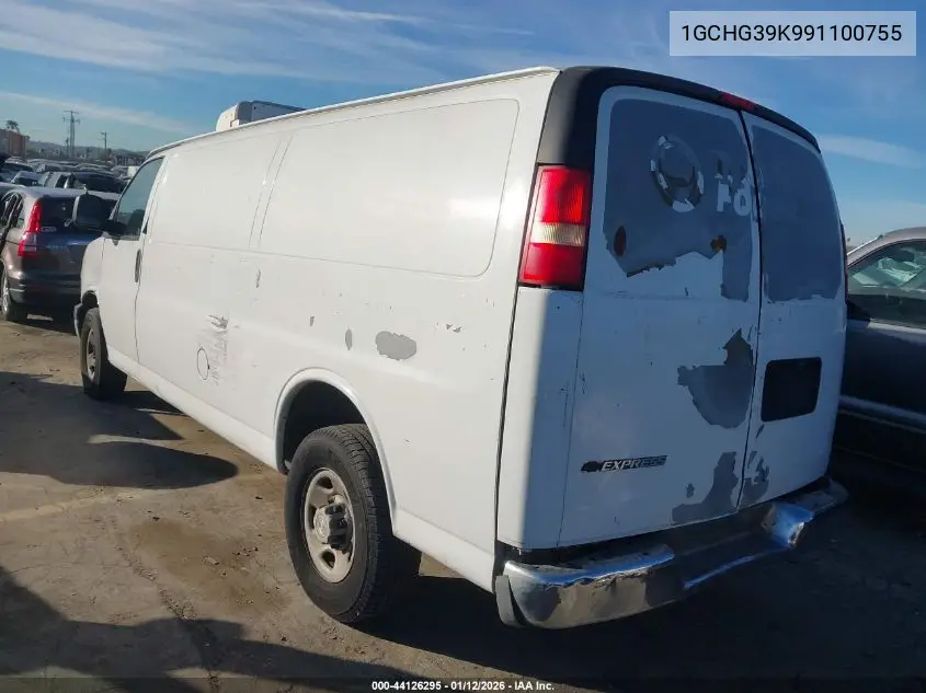 1GCHG39K991100755 2009 Chevrolet Express 3500 Work Van