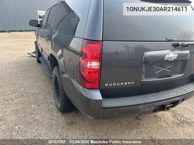 1GNUKJE30AR214611 2010 Chevrolet Suburban 1500 Lt