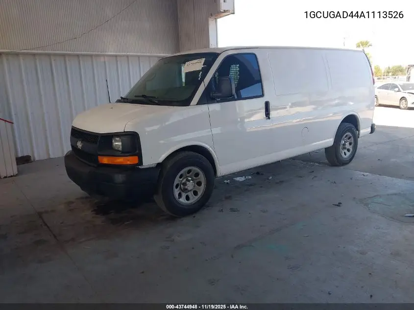 1GCUGAD44A1113526 2010 Chevrolet Express 1500 Work Van