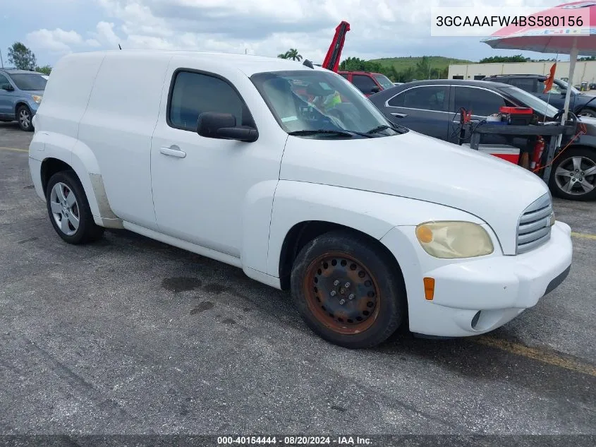 2011 Chevrolet Hhr Panel Ls VIN: 3GCAAAFW4BS580156 Lot: 40154444