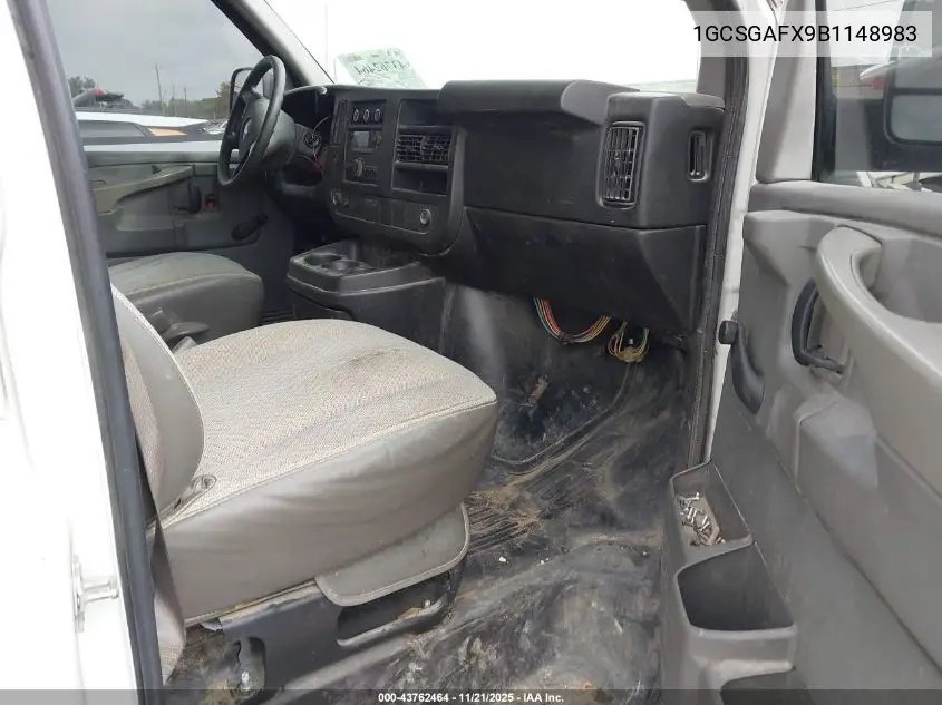 1GCSGAFX9B1148983 2011 Chevrolet Express 1500 Work Van