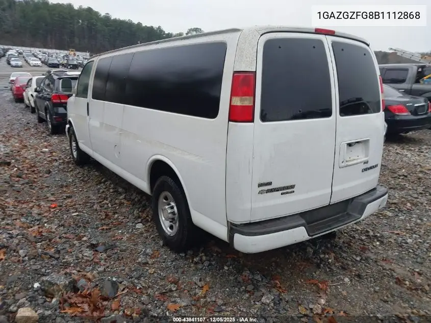 1GAZGZFG8B1112868 2011 Chevrolet Express 3500 Ls