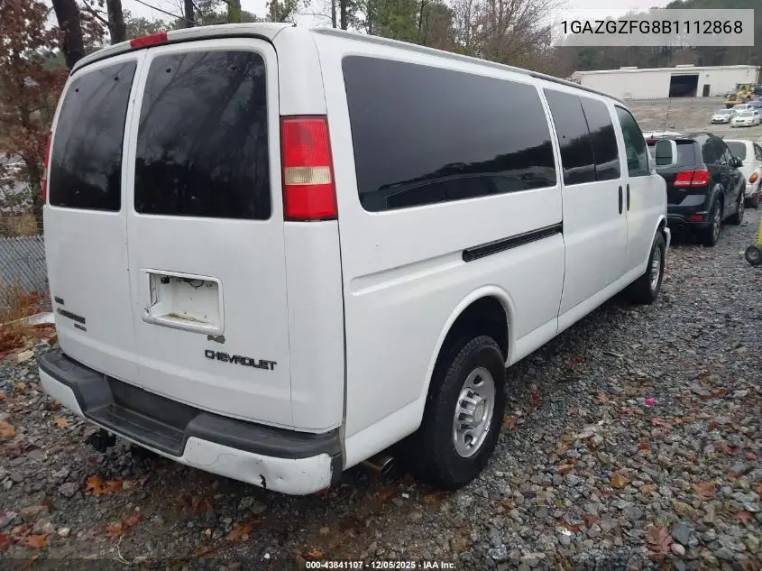 1GAZGZFG8B1112868 2011 Chevrolet Express 3500 Ls