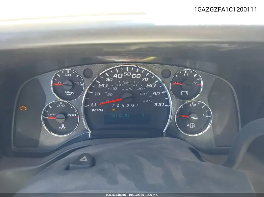 1GAZGZFA1C1200111 2012 Chevrolet Express 3500 Ls