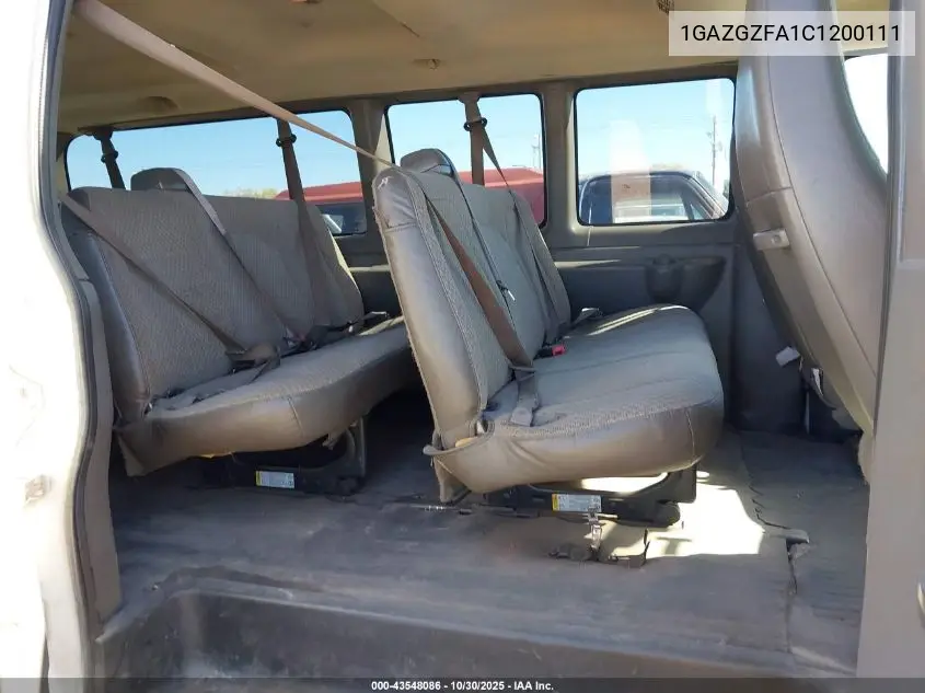 1GAZGZFA1C1200111 2012 Chevrolet Express 3500 Ls