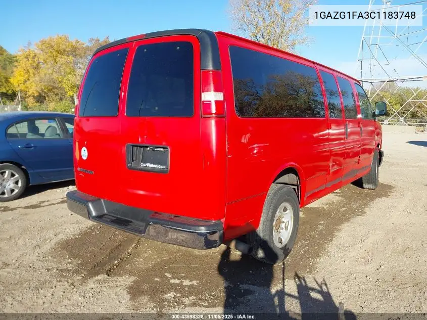 1GAZG1FA3C1183748 2012 Chevrolet Express 3500 Lt