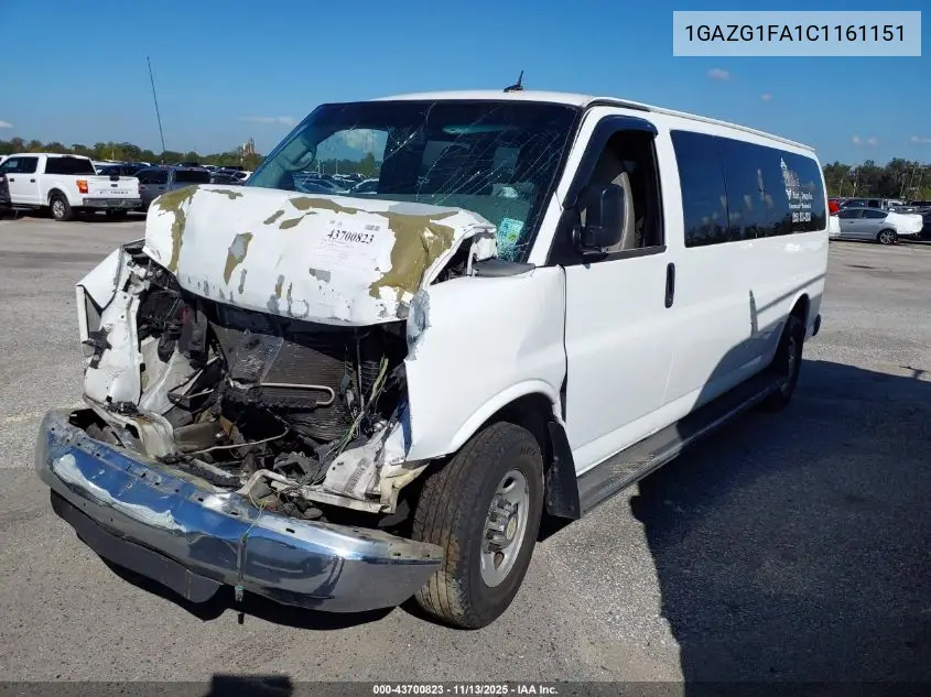 1GAZG1FA1C1161151 2012 Chevrolet Express 3500 Lt