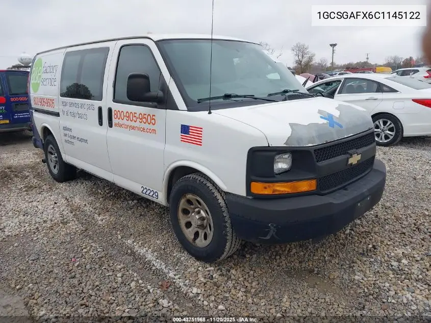 1GCSGAFX6C1145122 2012 Chevrolet Express 1500 Work Van