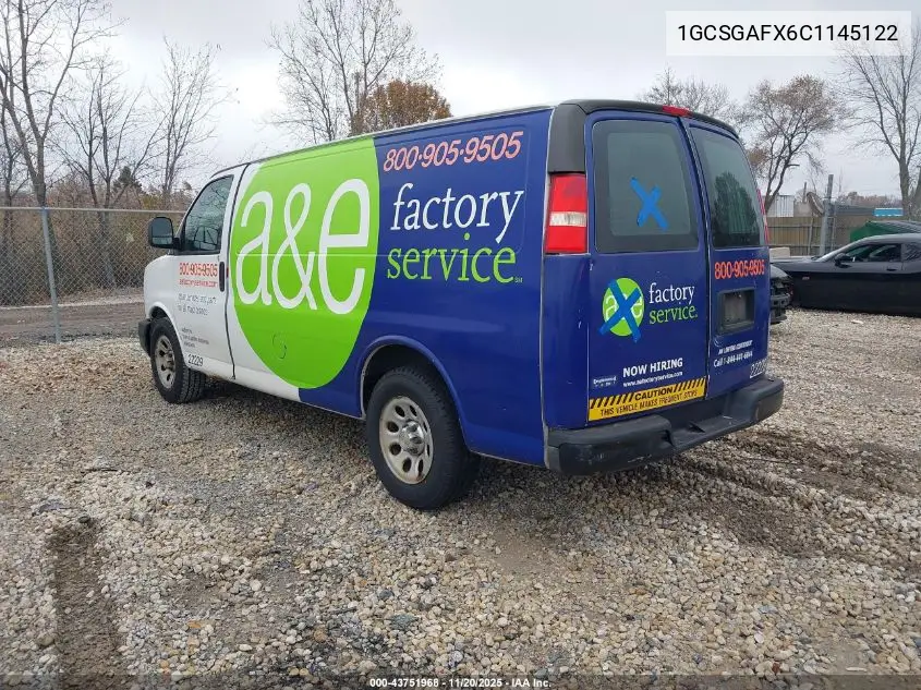 1GCSGAFX6C1145122 2012 Chevrolet Express 1500 Work Van