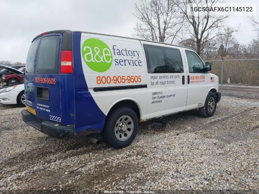 1GCSGAFX6C1145122 2012 Chevrolet Express 1500 Work Van