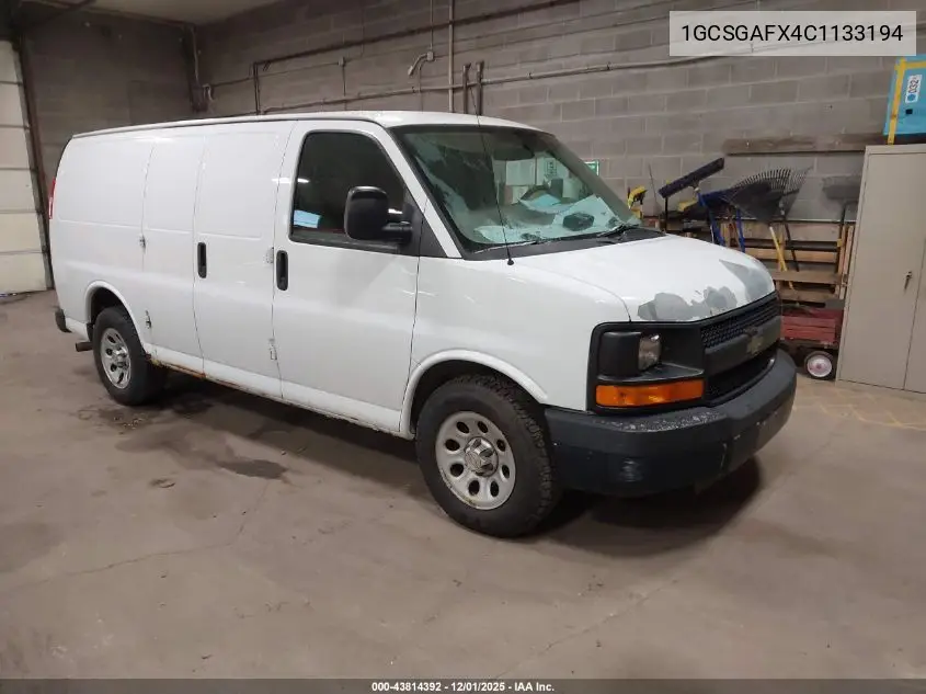 1GCSGAFX4C1133194 2012 Chevrolet Express 1500 Work Van