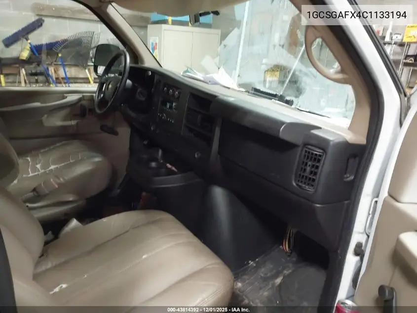 1GCSGAFX4C1133194 2012 Chevrolet Express 1500 Work Van