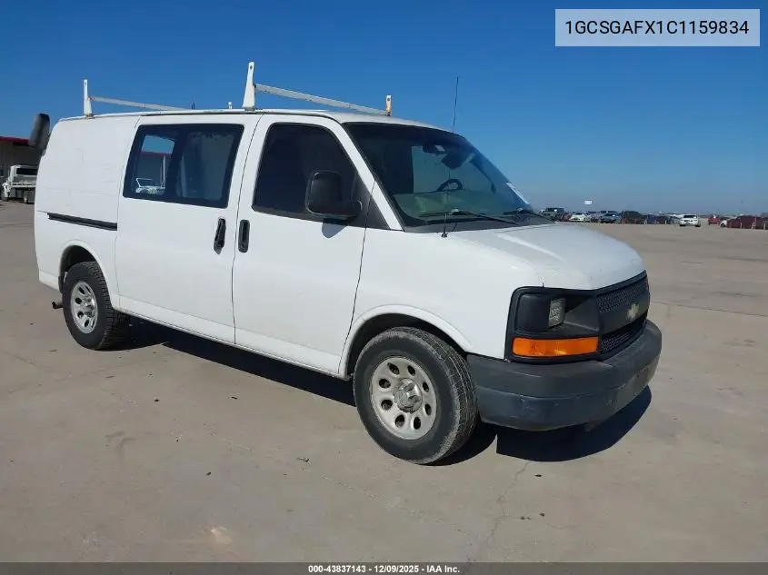 1GCSGAFX1C1159834 2012 Chevrolet Express 1500 Work Van