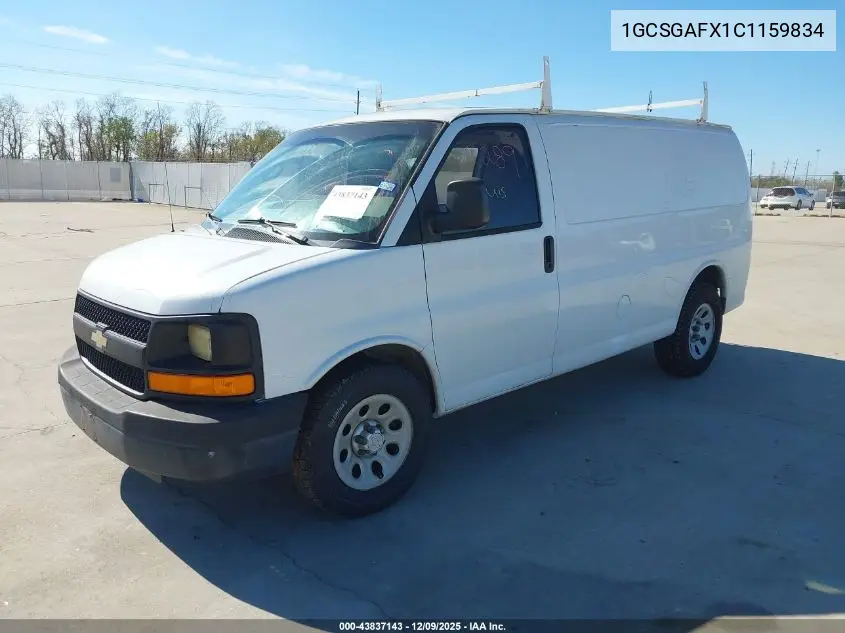 1GCSGAFX1C1159834 2012 Chevrolet Express 1500 Work Van