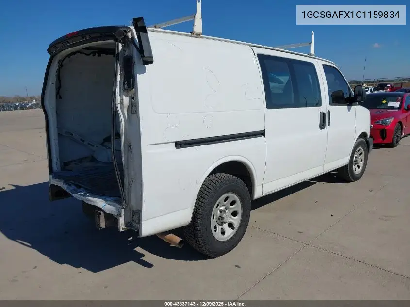 1GCSGAFX1C1159834 2012 Chevrolet Express 1500 Work Van