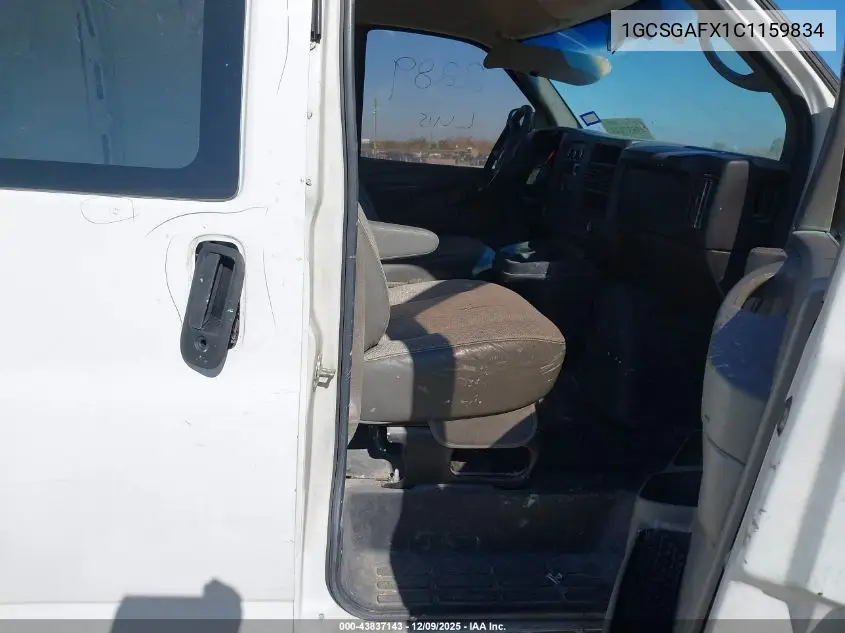 1GCSGAFX1C1159834 2012 Chevrolet Express 1500 Work Van