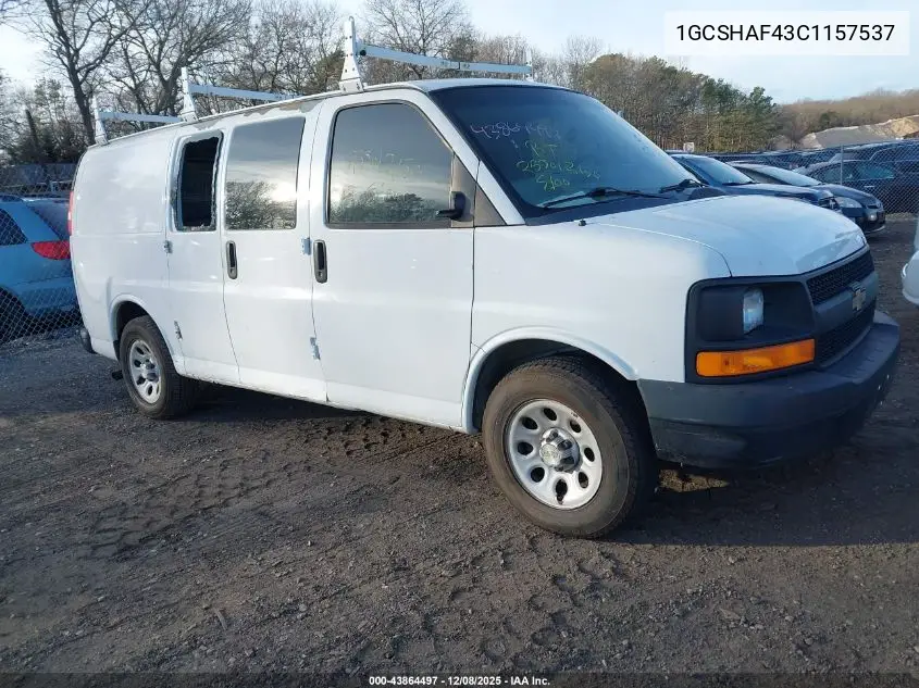 1GCSHAF43C1157537 2012 Chevrolet Express 1500 Work Van