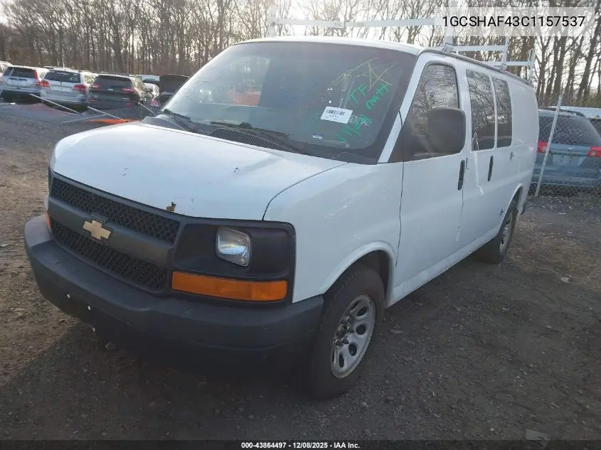 1GCSHAF43C1157537 2012 Chevrolet Express 1500 Work Van