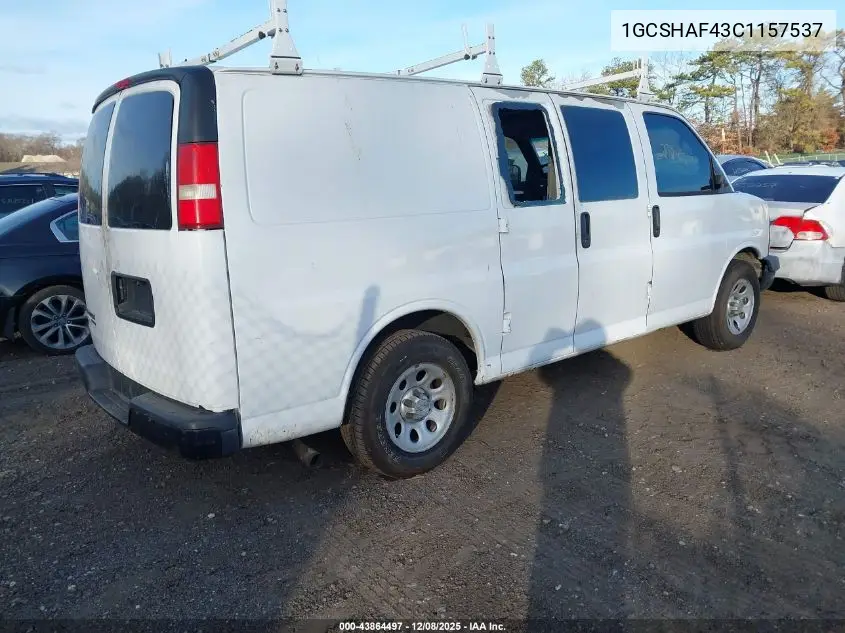 1GCSHAF43C1157537 2012 Chevrolet Express 1500 Work Van