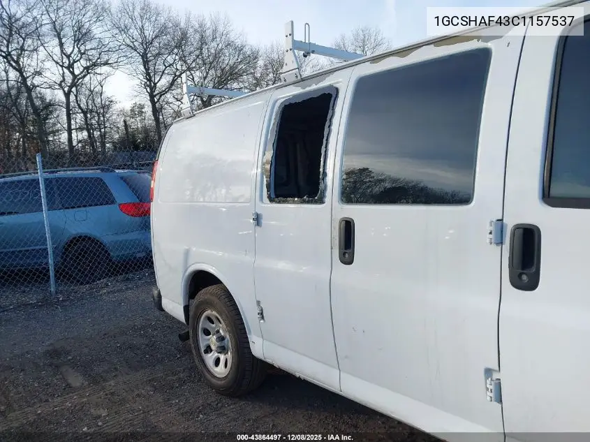 1GCSHAF43C1157537 2012 Chevrolet Express 1500 Work Van