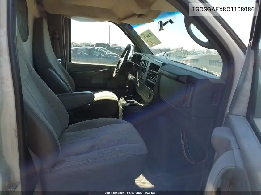 1GCSGAFX8C1108086 2012 Chevrolet Express 1500 Work Van