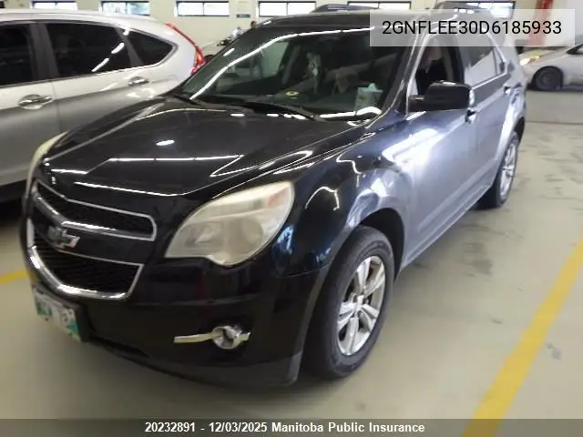 2GNFLEE30D6185933 2013 Chevrolet Equinox Lt V6
