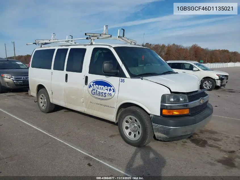 1GBSGCF46D1135021 2013 Chevrolet Express 1500 Lt