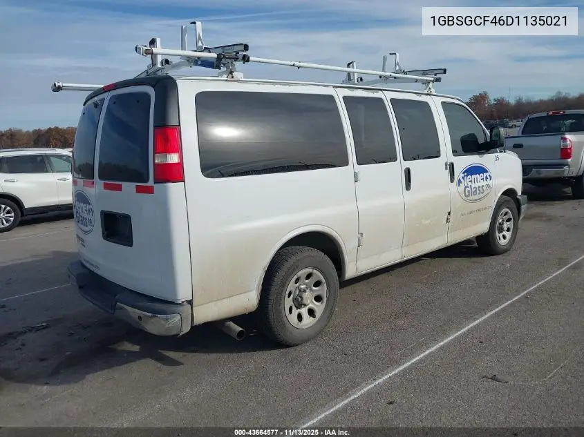 1GBSGCF46D1135021 2013 Chevrolet Express 1500 Lt