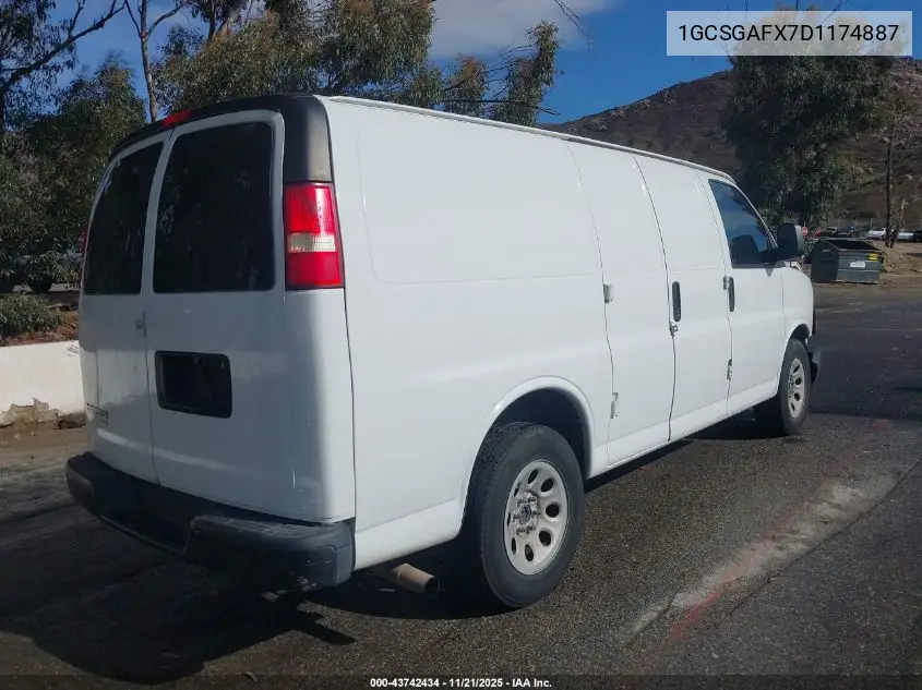 1GCSGAFX7D1174887 2013 Chevrolet Express 1500 Work Van
