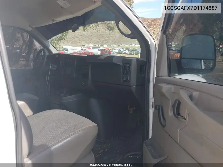 1GCSGAFX7D1174887 2013 Chevrolet Express 1500 Work Van