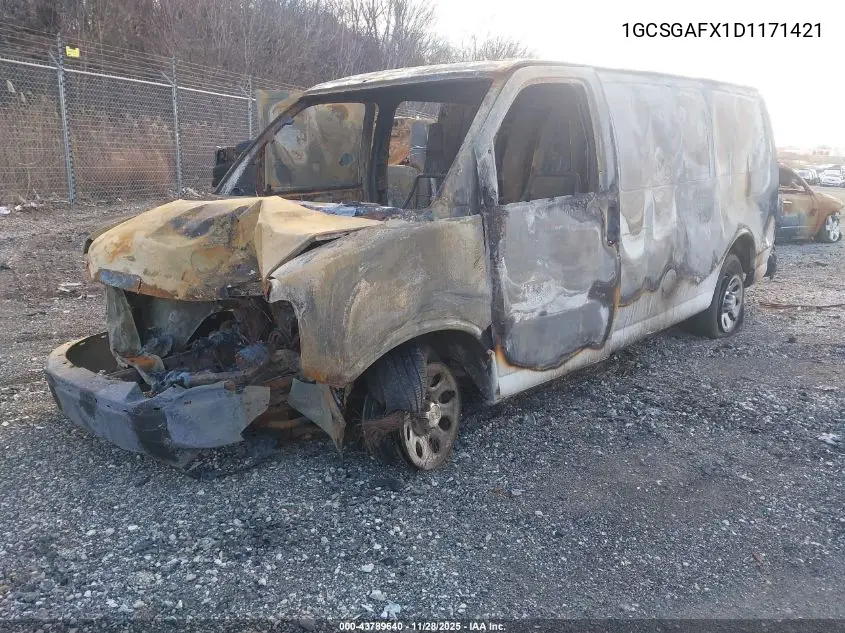 1GCSGAFX1D1171421 2013 Chevrolet Express 1500 Work Van