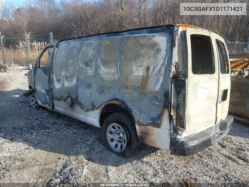 1GCSGAFX1D1171421 2013 Chevrolet Express 1500 Work Van
